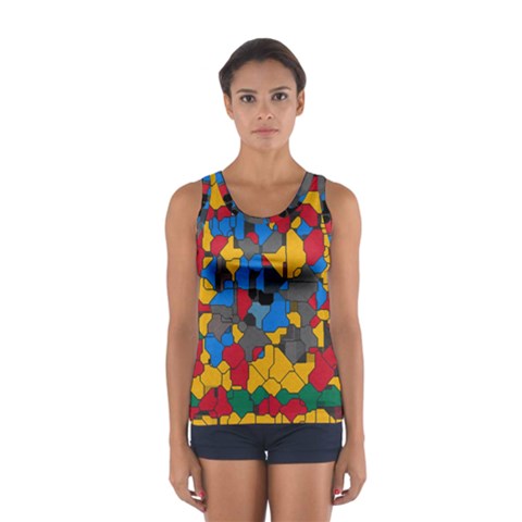 Stained glass                        Women s Sport Tank Top from ZippyPress