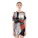 Abstract  Shoulder Cutout One Piece Dress
