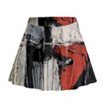 Abstract  Mini Flare Skirt