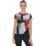 Abstract  Short Sleeve Sports Top 
