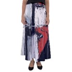 Abstract  Flared Maxi Skirt