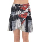 Abstract  Wrap Front Skirt