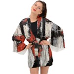 Abstract  Long Sleeve Kimono
