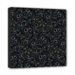 Midnight Blossom Elegance Black Backgrond Mini Canvas 8  x 8  (Stretched)