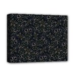 Midnight Blossom Elegance Black Backgrond Deluxe Canvas 14  x 11  (Stretched)