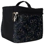 Midnight Blossom Elegance Black Backgrond Make Up Travel Bag (Big)