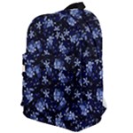 Stylized Floral Intricate Pattern Design Black Backgrond Classic Backpack