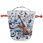 Cello Drawstring Bucket Bag