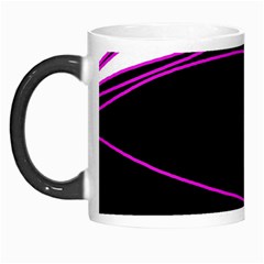 Purple, white and black lines Morph Mugs from ZippyPress Left