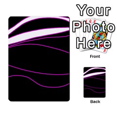 Purple, white and black lines Multi Back 38