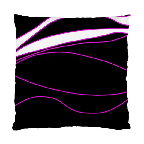 Purple, white and black lines Standard Cushion Case (Two Sides) from ZippyPress Front