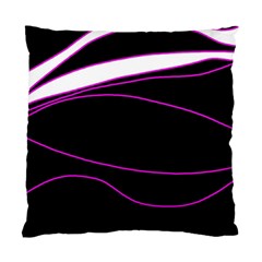 Purple, white and black lines Standard Cushion Case (Two Sides) from ZippyPress Back