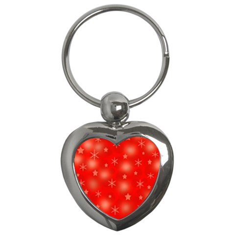 Red Xmas desing Key Chains (Heart)  from ZippyPress Front