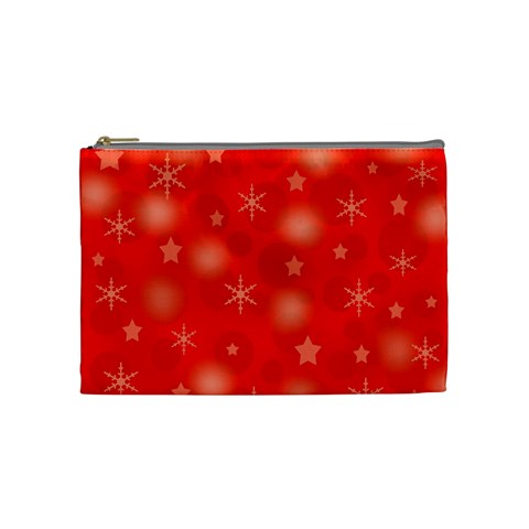 Red Xmas desing Cosmetic Bag (Medium)  from ZippyPress Front