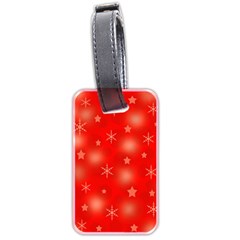 Red Xmas desing Luggage Tags (Two Sides) from ZippyPress Front