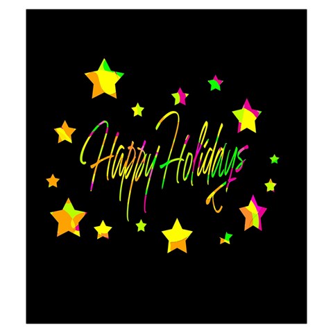 Happy Holidays 4 Drawstring Pouches (Medium)  from ZippyPress Front