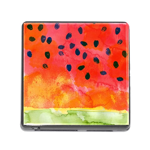 Abstract Watermelon Memory Card Reader (Square) from ZippyPress Front
