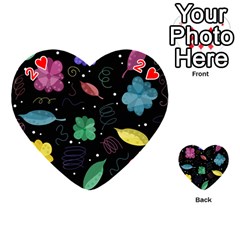 Colorful floral design Playing Cards 54 (Heart)  from ZippyPress Front - Heart2