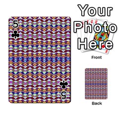 Ethnic Colorful Pattern Playing Cards 54 Designs  from ZippyPress Front - Club5