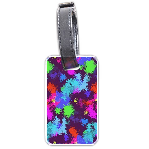 Paint spots texture                                         Luggage Tag (one side) from ZippyPress Front