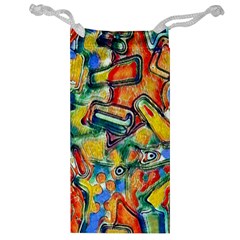 Colorful painted shapes                      Jewelry Bag from ZippyPress Front
