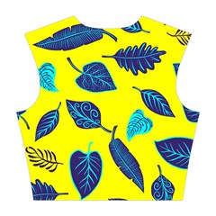 Leaves on a yellow background                                  Cotton Crop Top from ZippyPress Back