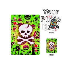 Deathrock Skull & Crossbones Playing Cards 54 Designs (Mini) from ZippyPress Front - Heart5