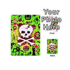 King Deathrock Skull & Crossbones Playing Cards 54 Designs (Mini) from ZippyPress Front - HeartK
