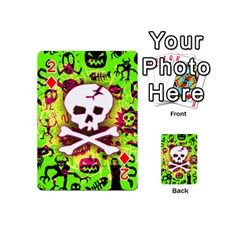 Deathrock Skull & Crossbones Playing Cards 54 Designs (Mini) from ZippyPress Front - Diamond2