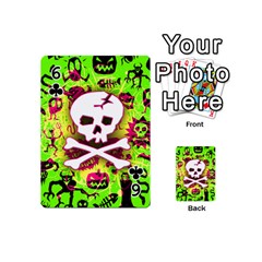 Deathrock Skull & Crossbones Playing Cards 54 Designs (Mini) from ZippyPress Front - Club6