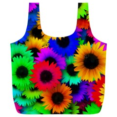 Colorful sunflowers                                              Full Print Recycle Bag (XXL) from ZippyPress Back