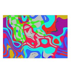 Colorful distorted shapes on a grey background                                                  Belt Pouch Bag (Large) from ZippyPress Loop