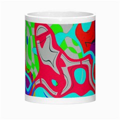Colorful distorted shapes on a grey background                                                     Morph Mug from ZippyPress Center
