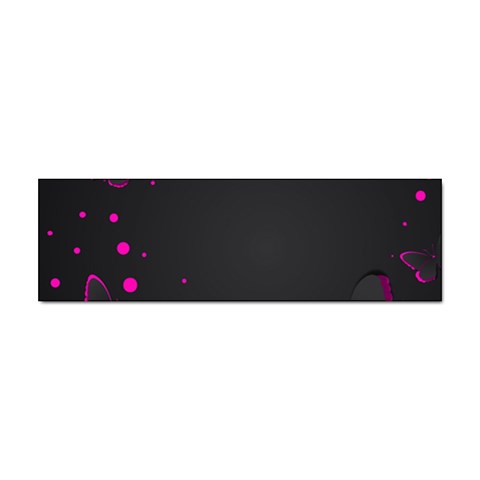 Butterflies, Abstract Design, Pink Black Sticker Bumper (10 pack) from ZippyPress Front
