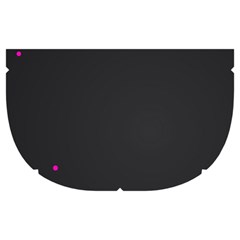 Butterflies, Abstract Design, Pink Black Make Up Case (Medium) from ZippyPress Side Left