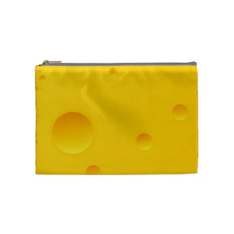 Cheese Texture, Yellow Backgronds, Food Textures, Slices Of Cheese Cosmetic Bag (Medium) from ZippyPress Front