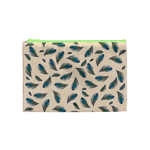 Background Palm Leaves Pattern Cosmetic Bag (Medium) from ZippyPress Front