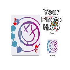 Blink 182 logo Playing Cards 54 Designs (Mini) from ZippyPress Front - Heart3