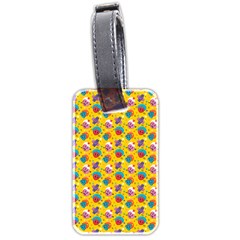 Heart Diamond Pattern Luggage Tag (two sides) from ZippyPress Front