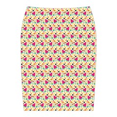 Summer Watermelon Pattern Midi Wrap Pencil Skirt from ZippyPress Back