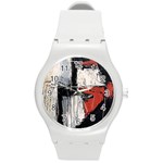 Abstract  Round Plastic Sport Watch (M)