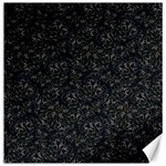 Midnight Blossom Elegance Black Backgrond Canvas 16  x 16 
