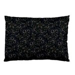 Midnight Blossom Elegance Black Backgrond Pillow Case