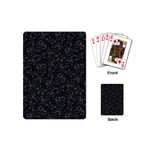 Midnight Blossom Elegance Black Backgrond Playing Cards Single Design (Mini)