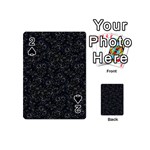 Midnight Blossom Elegance Black Backgrond Playing Cards 54 Designs (Mini)