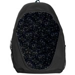 Midnight Blossom Elegance Black Backgrond Backpack Bag