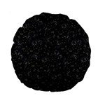 Midnight Blossom Elegance Black Backgrond Standard 15  Premium Round Cushions