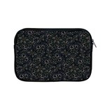 Midnight Blossom Elegance Black Backgrond Apple MacBook Pro 15  Zipper Case