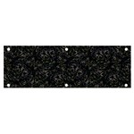 Midnight Blossom Elegance Black Backgrond Banner and Sign 6  x 2 