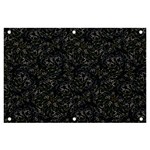 Midnight Blossom Elegance Black Backgrond Banner and Sign 6  x 4 
